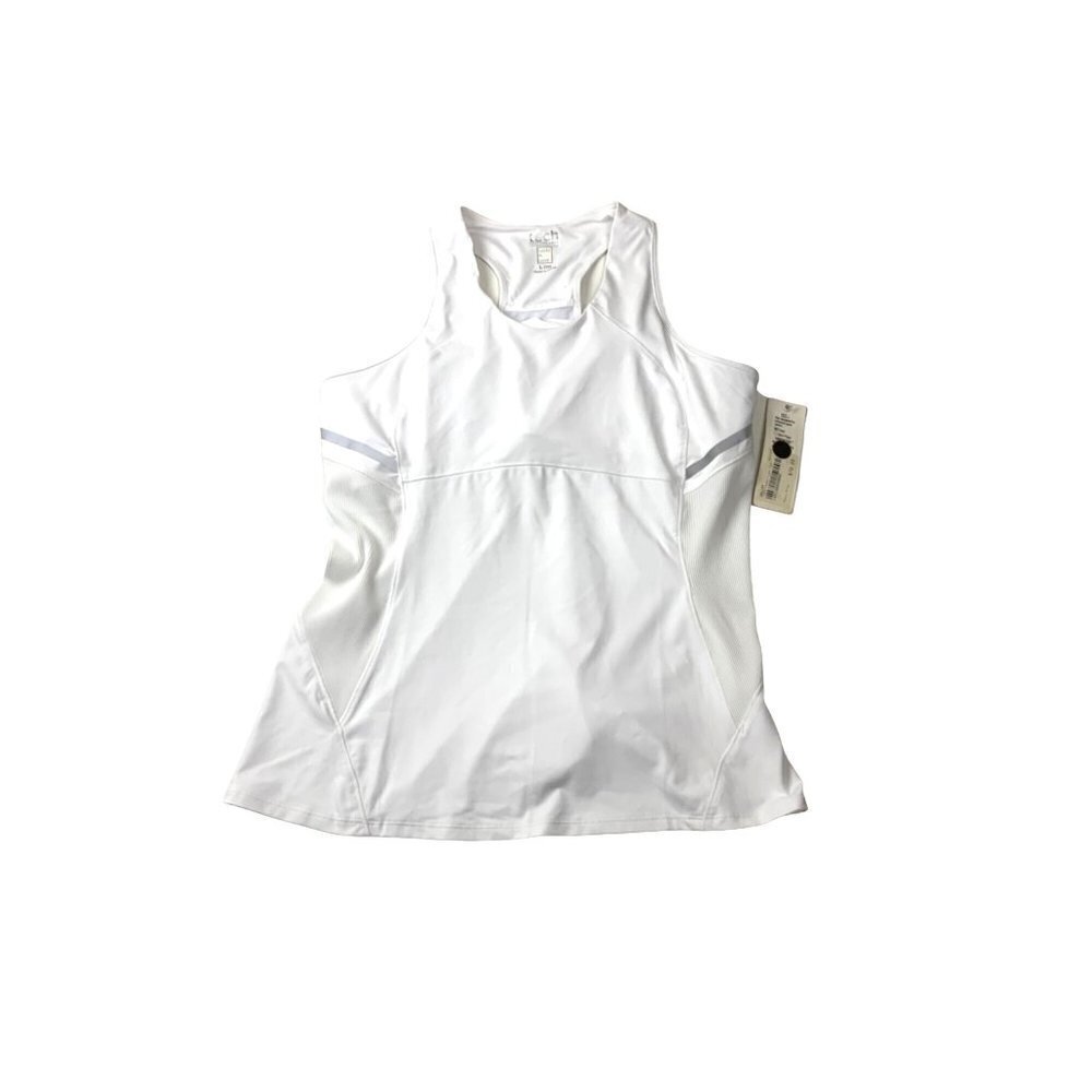 Lucky In Love NWT White Racer Back Top. Size Large